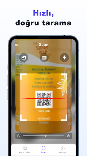 Hızlı QR ve Barkod Tarayıcı ekran görüntüsü