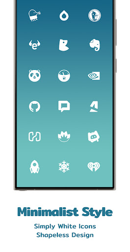 Simply Minimal White Icon Pack ekran görüntüsü