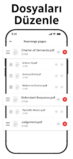 PDF Birleştirme - PDF Bölme ekran görüntüsü