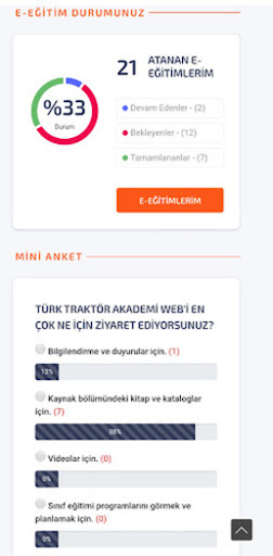 Türk Traktör Akademi ekran görüntüsü