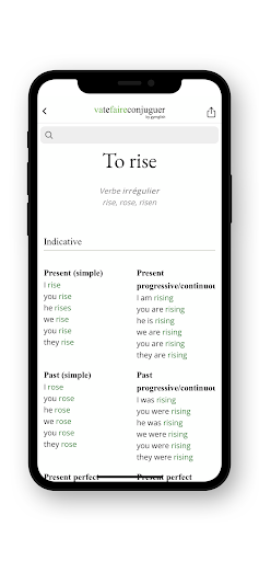 English Conjugation ekran görüntüsü