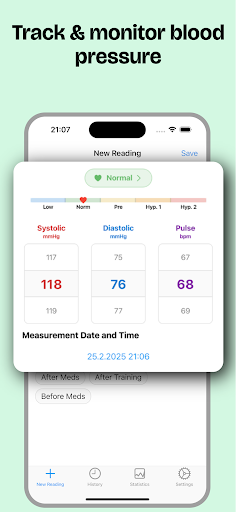 Blood Pressure Monitor ekran görüntüsü