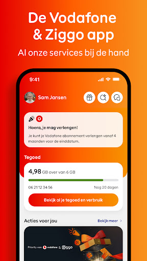 Vodafone & Ziggo ekran görüntüsü