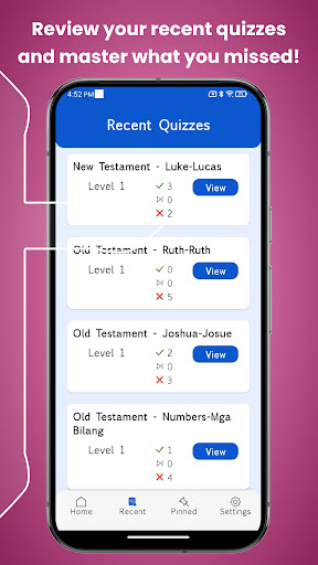 Tagalog Bible Quiz ekran görüntüsü