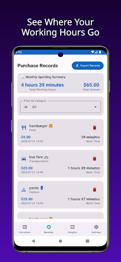 Time Price Calculator ekran görüntüsü