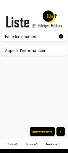 Liste by Ekleipsi Médias ekran görüntüsü