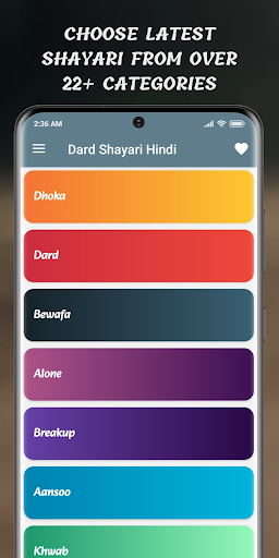 Dard Bhari Shayari Hindi ekran görüntüsü