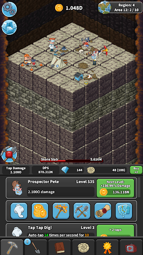 Tap Tap Dig: Idle Clicker Game ekran görüntüsü