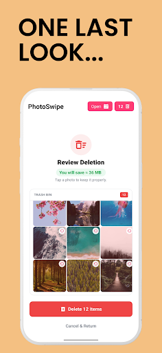 Photo Cleaner: PhotoSwipe ekran görüntüsü