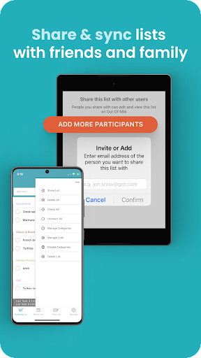 Grocery List App - Out of Milk ekran görüntüsü