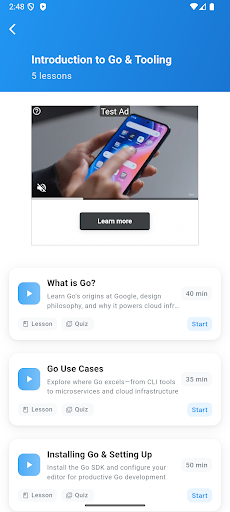 Learn GO Programming ekran görüntüsü