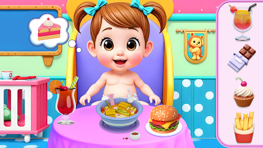 Üçlü Şık Bebek Bakım Oyunları ekran görüntüsü