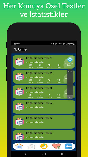 3. Sınıf Test Çöz Tüm Dersler ekran görüntüsü