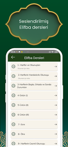 Sesli Elifba - Kur'an Öğren ekran görüntüsü