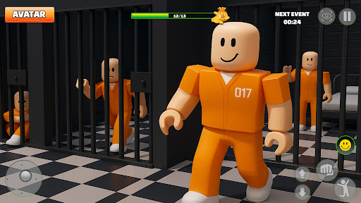 Prison Escape: Police Obby Run ekran görüntüsü