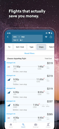 Skiplagged - Exclusive Flights ekran görüntüsü