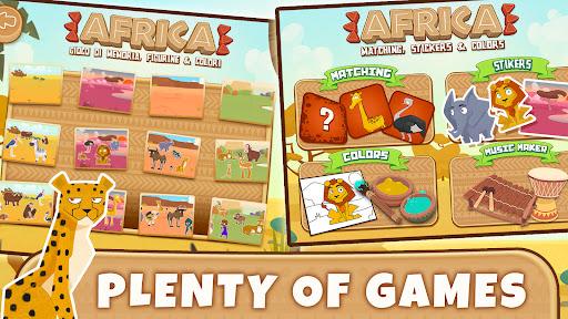Africa Animals Games for Kids ekran görüntüsü