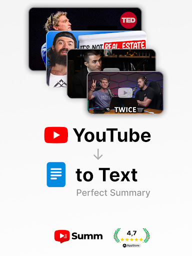 Summ - Summary for Youtube ekran görüntüsü