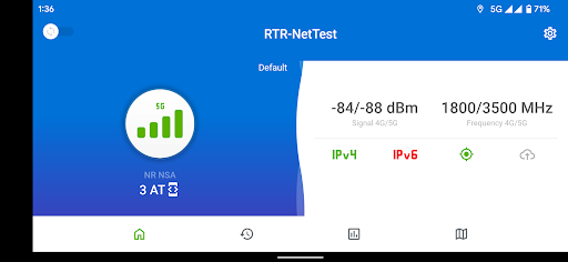 RTR-NetTest 3G/4G/5G IPv4/6 ekran görüntüsü