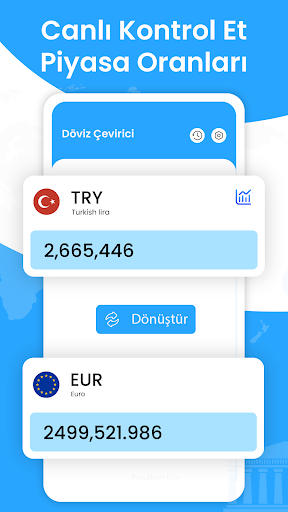 Döviz Alım Satım: Dönüştürücü ekran görüntüsü