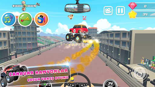 Monster Trucks Yarış Oyunu ekran görüntüsü