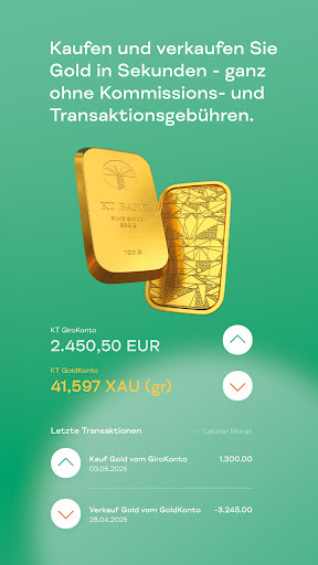 KT Bank Mobile Banking ekran görüntüsü