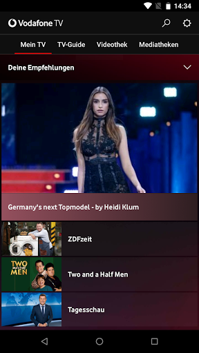 Vodafone GigaTV Mobile ekran görüntüsü