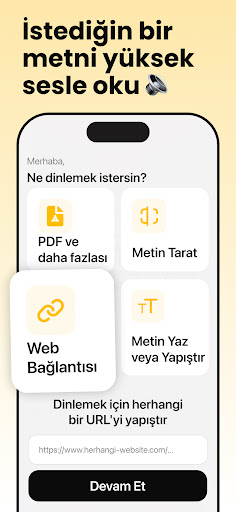 Listen AI: Metin Okuyucu ekran görüntüsü