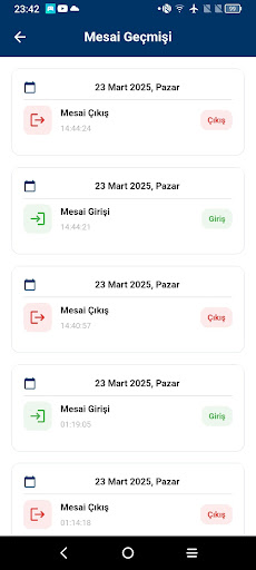 Mesai Cepte ekran görüntüsü