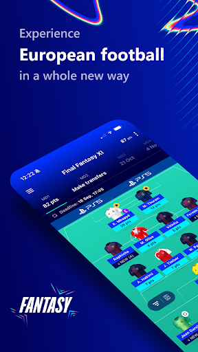 UEFA Gaming: Fantasy Football ekran görüntüsü