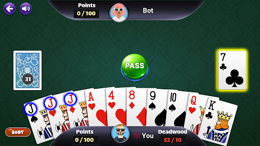 Gin Rummy Classic - Offline ekran görüntüsü