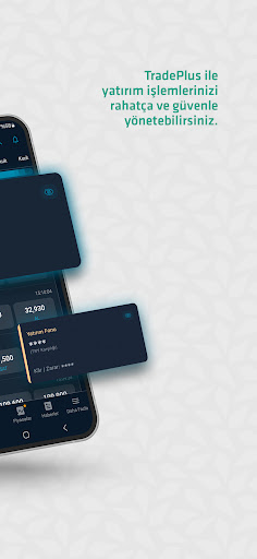 TradePlus:Katılım Hisse, Borsa ekran görüntüsü