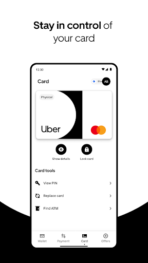 Uber Pro Card ekran görüntüsü