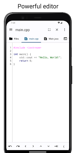 Code Editor ekran görüntüsü