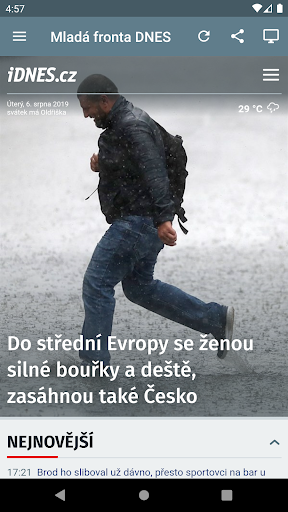 České Noviny ekran görüntüsü