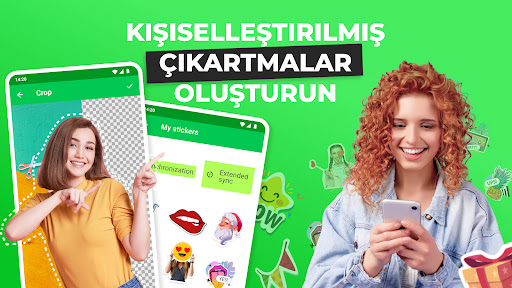 Özel çıkartma oluştur ekran görüntüsü