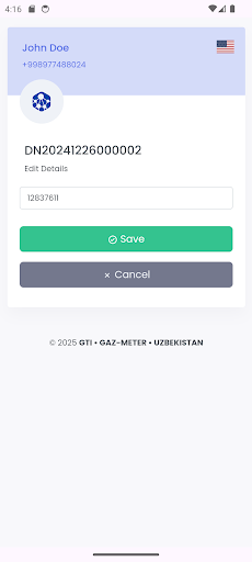 Smart Gas Meters ekran görüntüsü