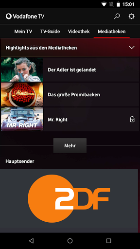Vodafone GigaTV Mobile ekran görüntüsü