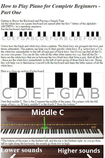 How to Play Piano for Beginner ekran görüntüsü
