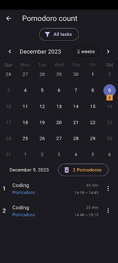 Pomodoro Flow ekran görüntüsü