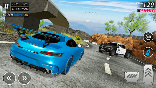 3D arcade araba yarışı ekran görüntüsü