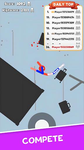 Stickman Broken Bones io ekran görüntüsü