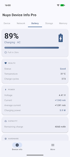 Nuyo Device Info Pro ekran görüntüsü