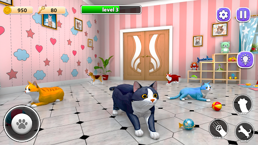 Scary Cat Simulator Mom Escape ekran görüntüsü