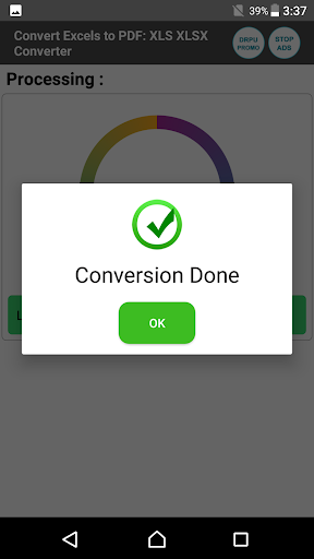 Excel to PDF Files Converter ekran görüntüsü