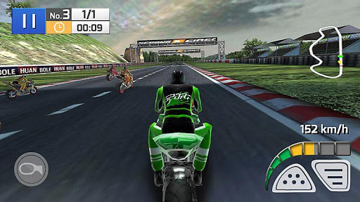 Gerçek bir motor yarışı 3D ekran görüntüsü