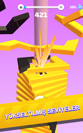Helix Stack Jump: şut topu ekran görüntüsü
