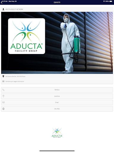 ADUCTA FACILITY NETWORK ekran görüntüsü