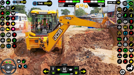 Jcb ekskavatör buldozer oyunu ekran görüntüsü