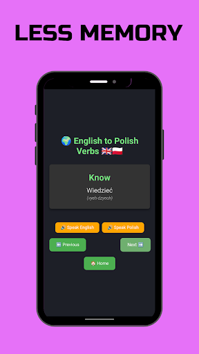 Polish Verbs ekran görüntüsü